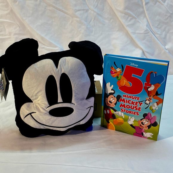 Disney Mickey Mouse Fleece Throw & Book